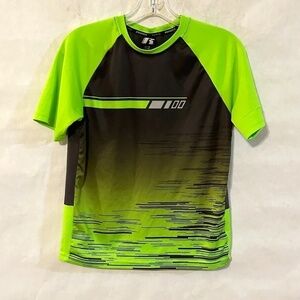 Russell Athletic Chartreuse Neon Green Black Multicolor Training Tee T Shirt